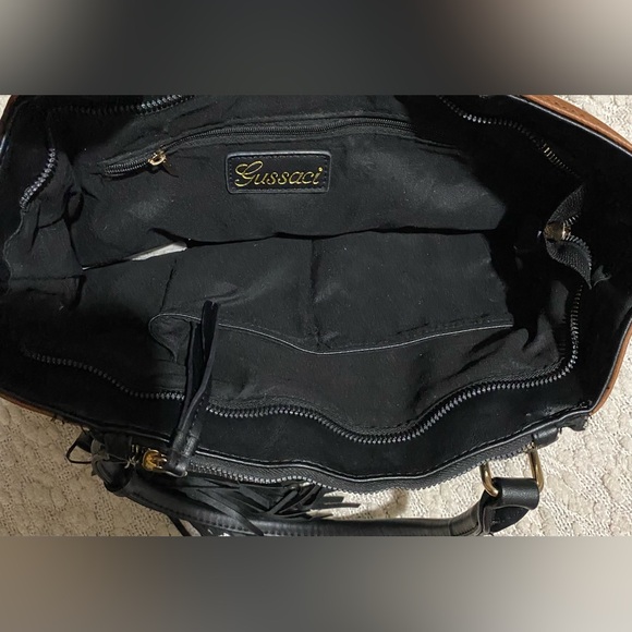 Gussaci Black And Brown Shoulder Bag - Picture 5 of 6